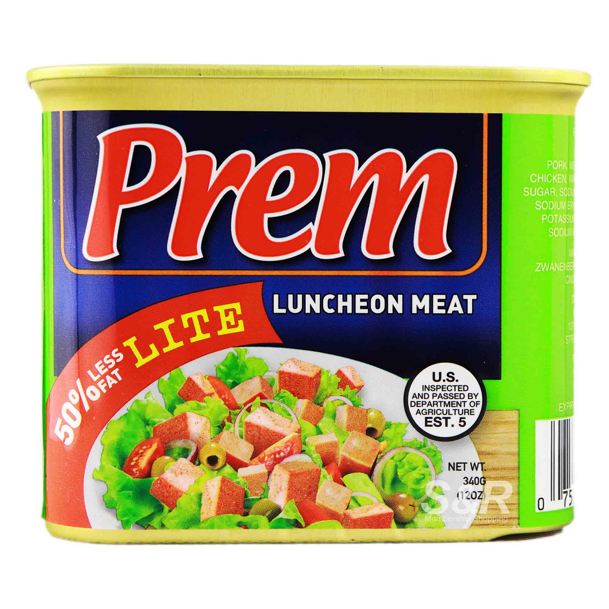 Prem Lite Luncheon Meat 340g Prem Lite Luncheon Meat 340g